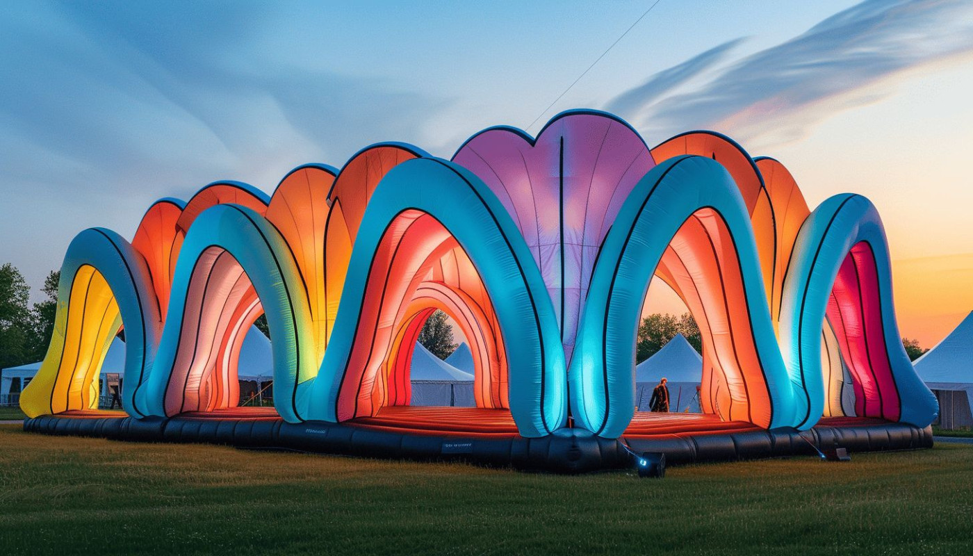 Comment les tentes gonflables captivent l'attention lors des événements